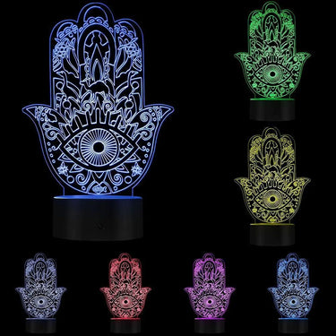 3D Hamsa Hand Desk Lamp-Your Soul Place